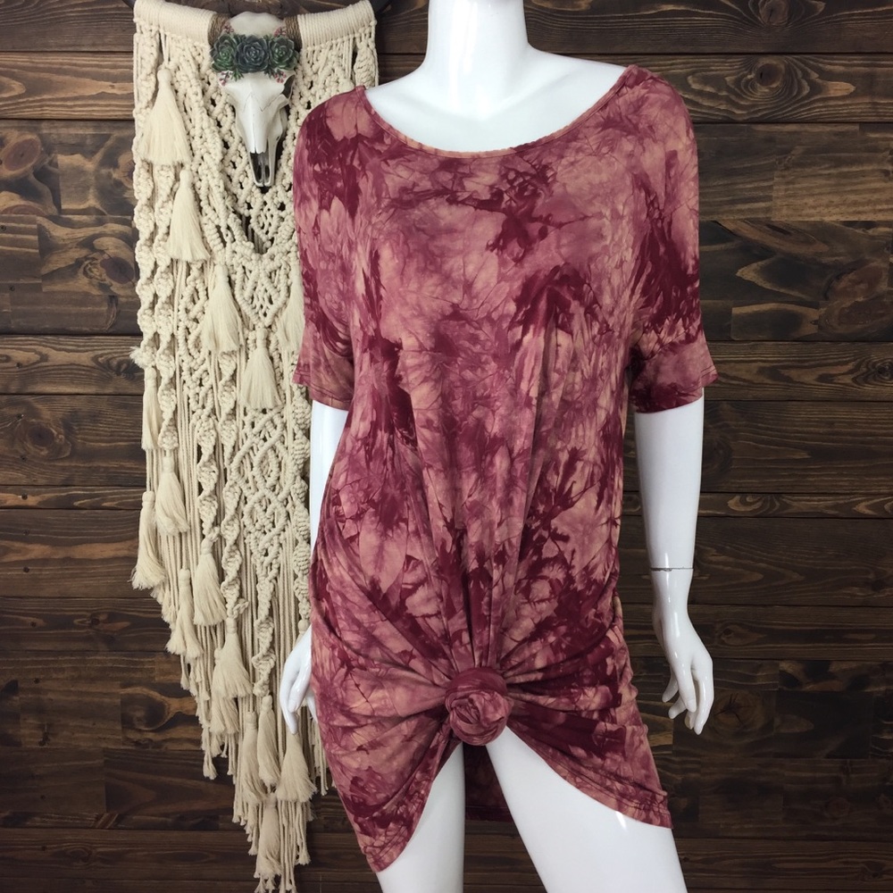 Collegiate Outfitters‎ | Bleach Out Stonewash Open Back Dress